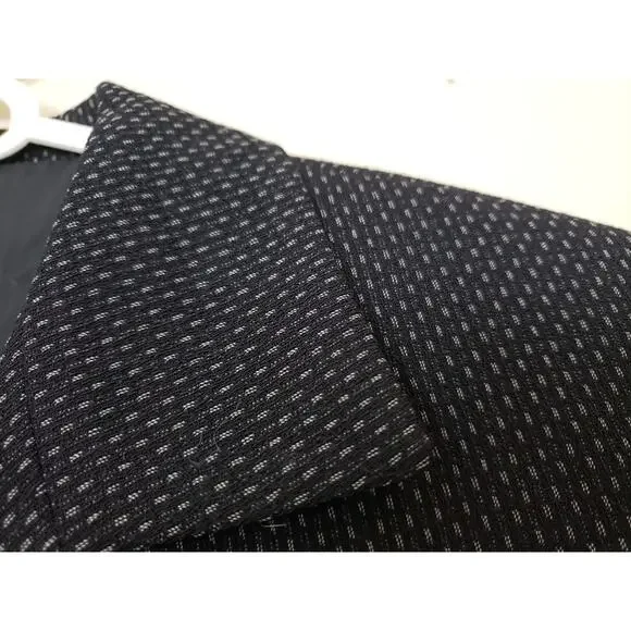 Y2K Zanella Womens Blazer Size 6 Lined Italy Black Office Siren Career Business - Picture 4 of 8